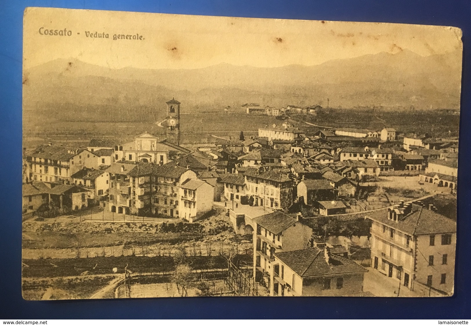 Cossato Veduta Generale Viaggiata Primissimo 1909 - Biella