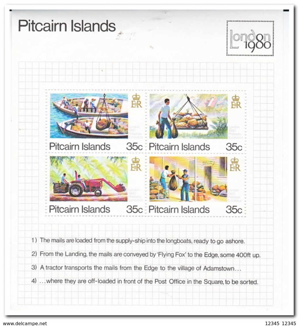 Pitcairneilanden 1980, Postfris MNH, International Stamp Exhibition LONDON 1980 - Islas De Pitcairn