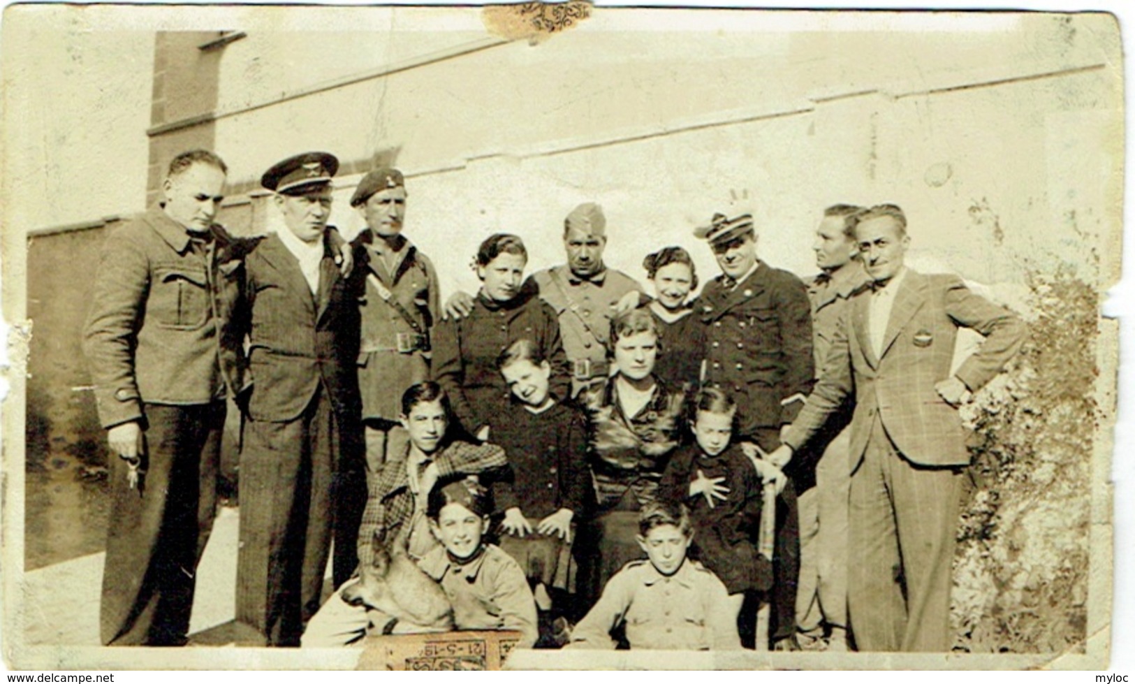 Foto/Photo. Militaria. Soldat, Aviateur Et Enfants. - Krieg, Militär