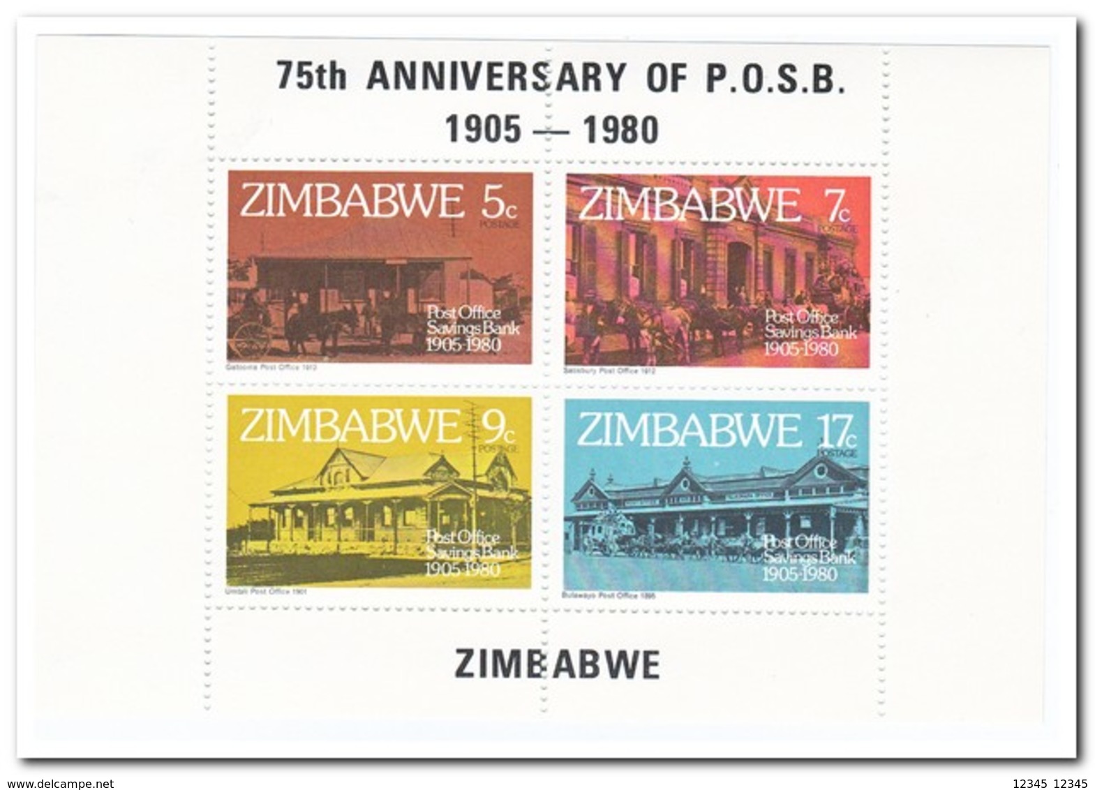 Zimbabwe 1980, Postfris MNH, 75 Years Postal Savings Bank - Zimbabwe (1980-...)