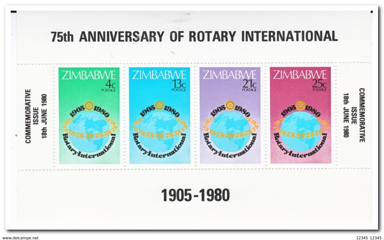 Zimbabwe 1980, Postfris MNH, 75 Years Of Rotary International - Zimbabwe (1980-...)