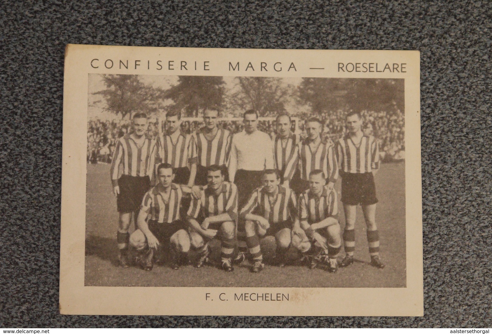 Voetbal Fc Mechelen  Begin Jaren '50 Confiserie Marga Zeldzaam - Trading Cards