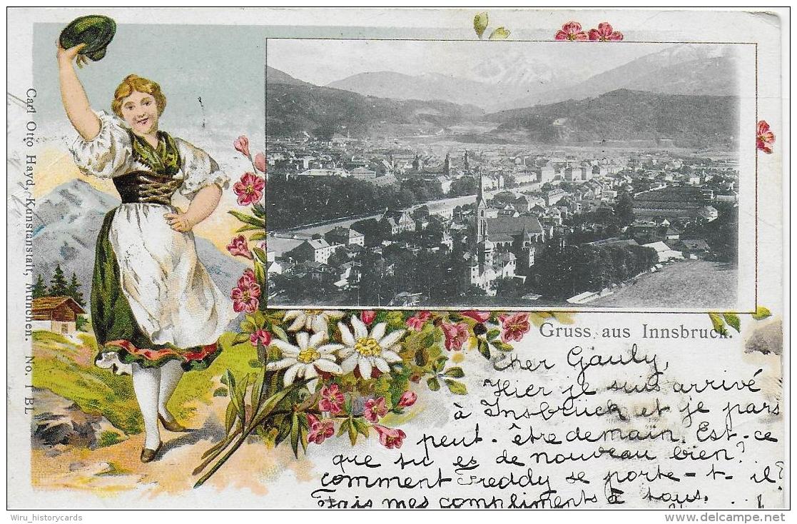 AK 0009  Gruss Aus Innsbruck - Verlag Otto Hayd Um 1901 - Innsbruck