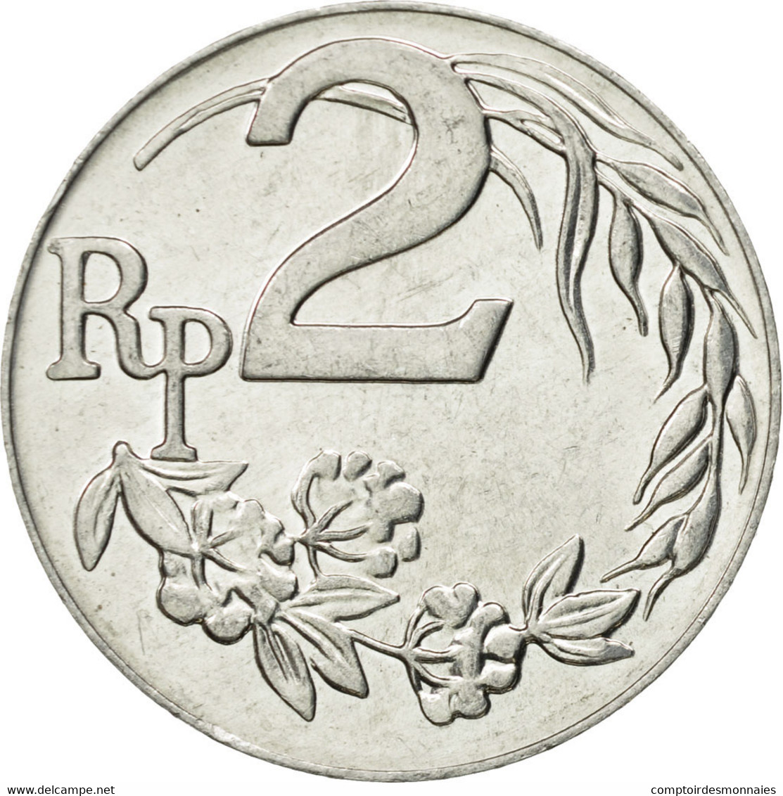 Monnaie, Indonésie, 2 Rupiah, 1970, TTB, Aluminium, KM:21 - Indonésie