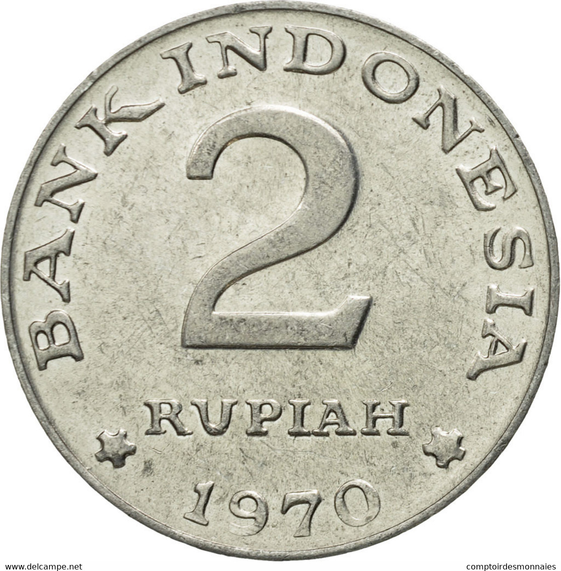 Monnaie, Indonésie, 2 Rupiah, 1970, TTB, Aluminium, KM:21 - Indonésie