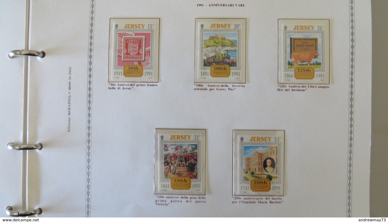 JERSEY NICE BOOK WITH DIFFERENT MNH STAMPS