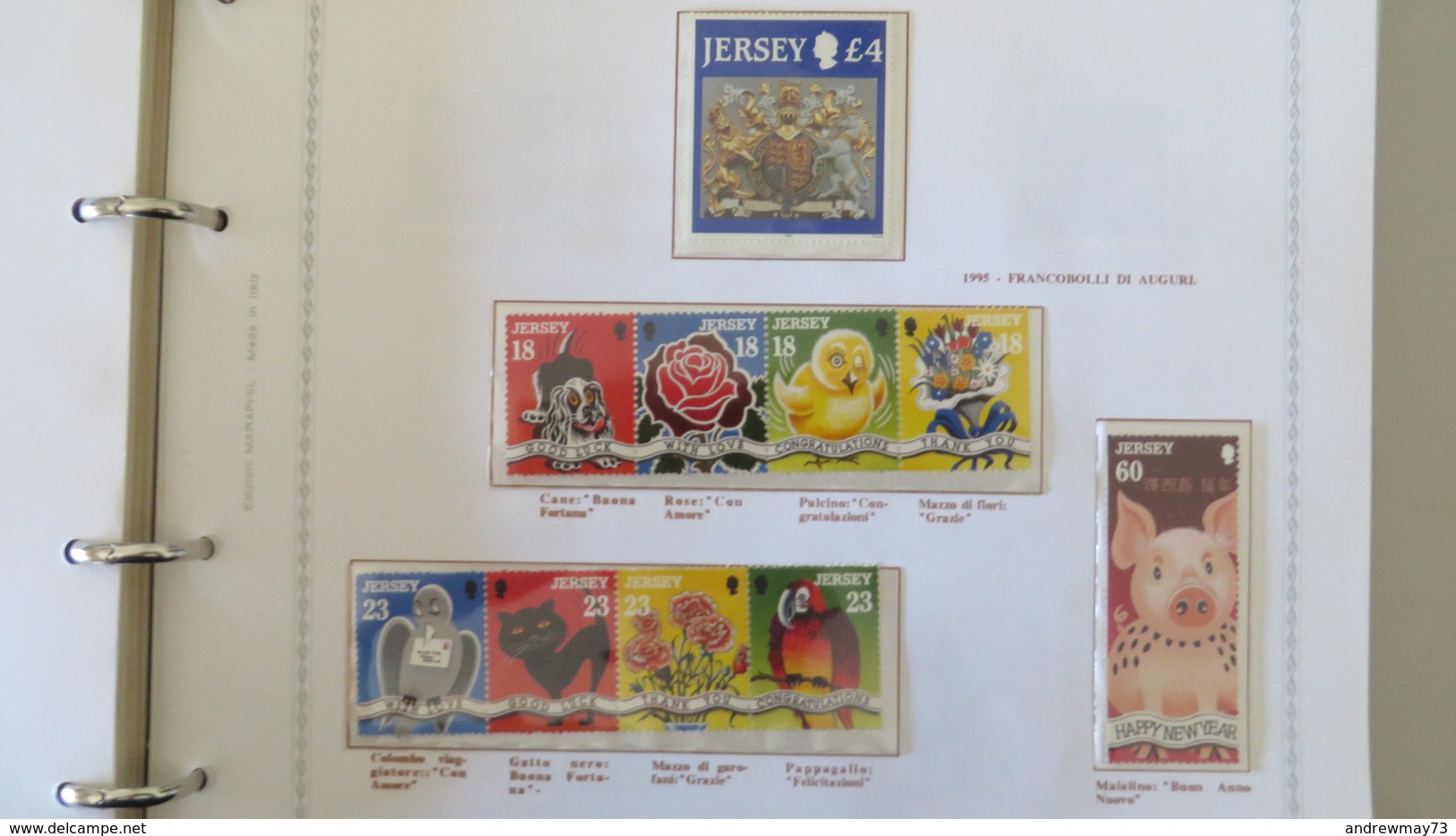 JERSEY NICE BOOK WITH DIFFERENT MNH STAMPS