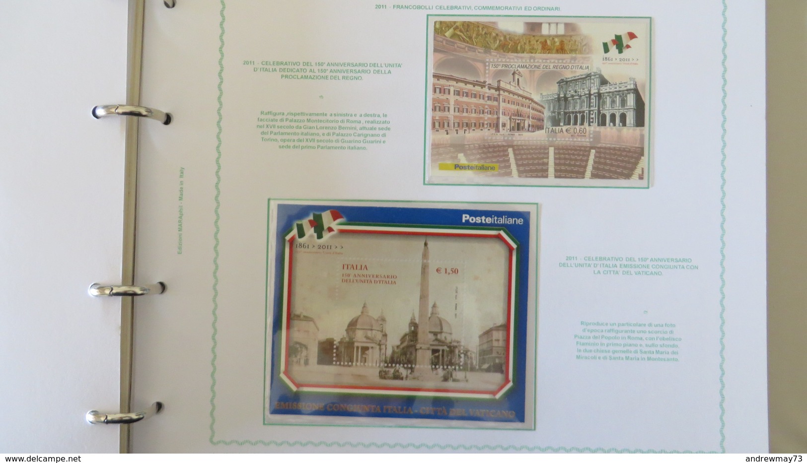 ALBUM TASCHINATO REPUBBLICA FOGLIETTI 1985/2011 NUOVO**- FACCIALE 100 €