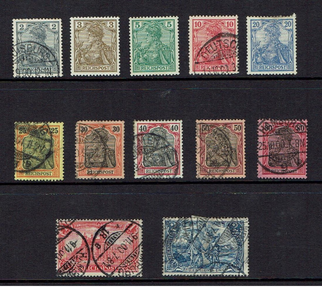 GERMANY...Reichpost...mostly Used - Used Stamps