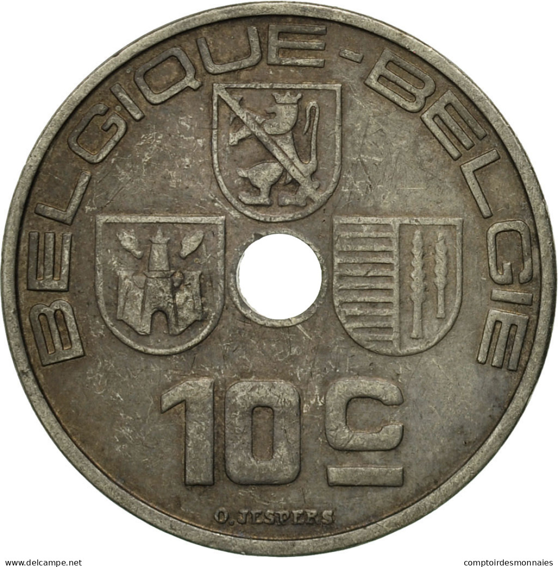 Monnaie, Belgique, 10 Centimes, 1938, TTB, Nickel-brass, KM:112 - 10 Cent