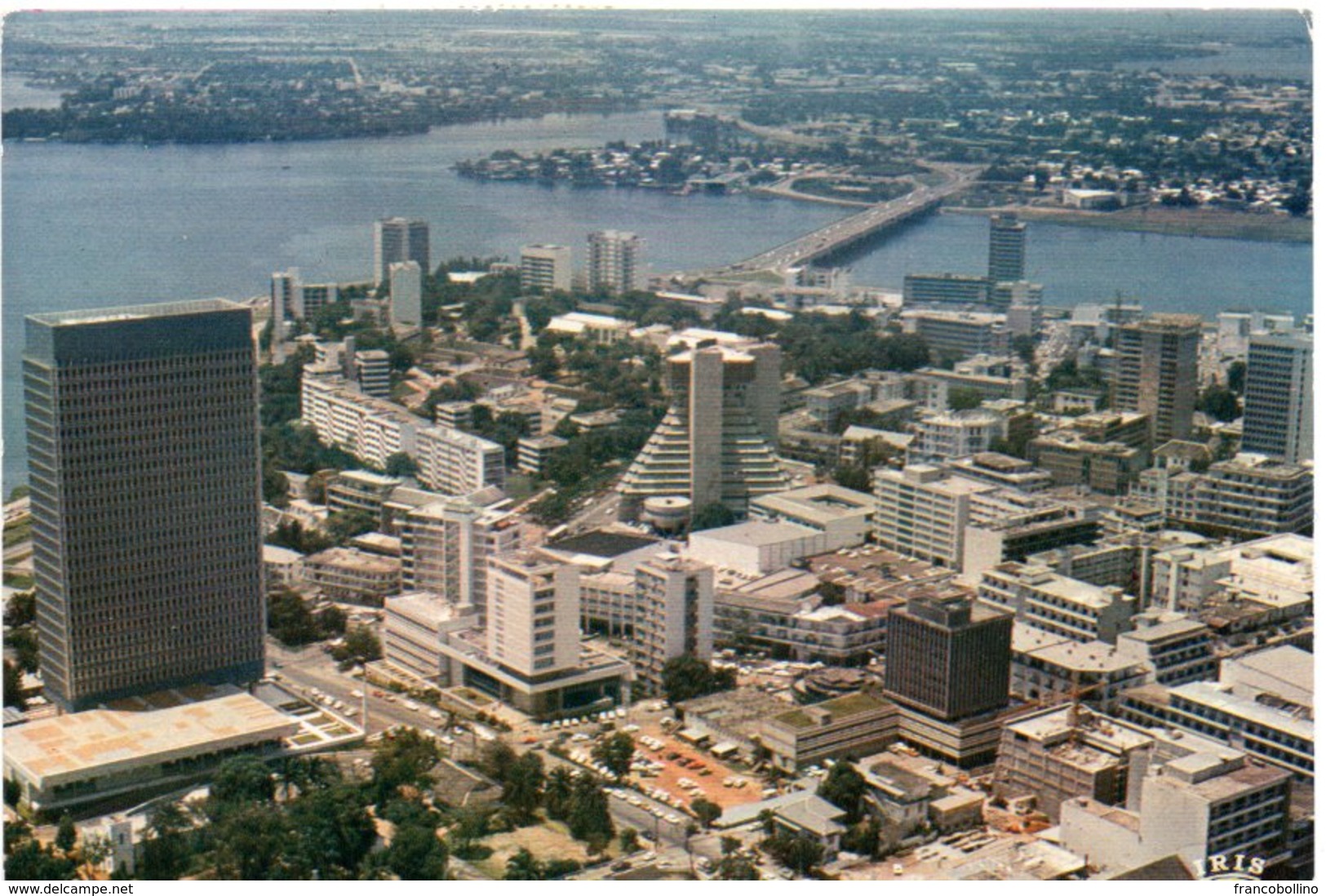 COTE D'IVOIRE-ABIDJAN VUE AERIENNE / THEMATIC STAMP-BRIDGE / PONT - Costa D'Avorio