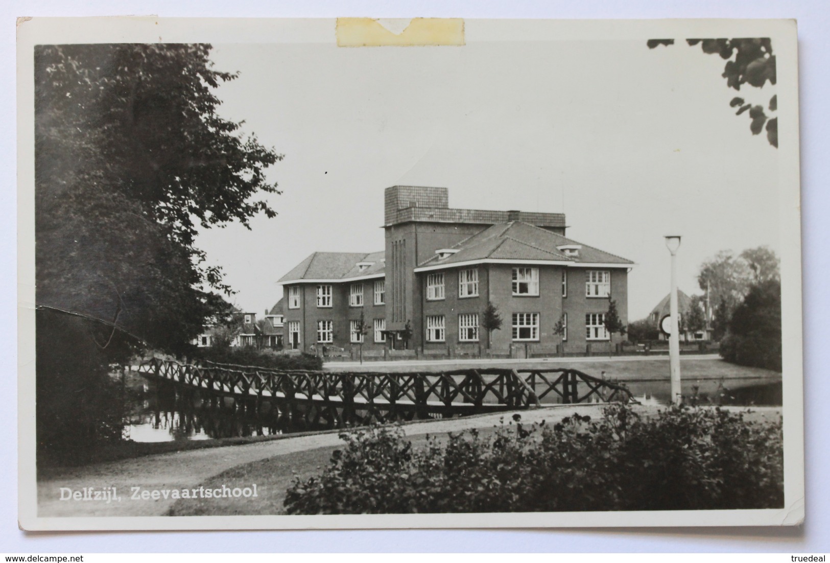 Delfzijl, Zeevaartschool, Nederland Netherlands, 1950s, Real Photo Postcard - Delfzijl