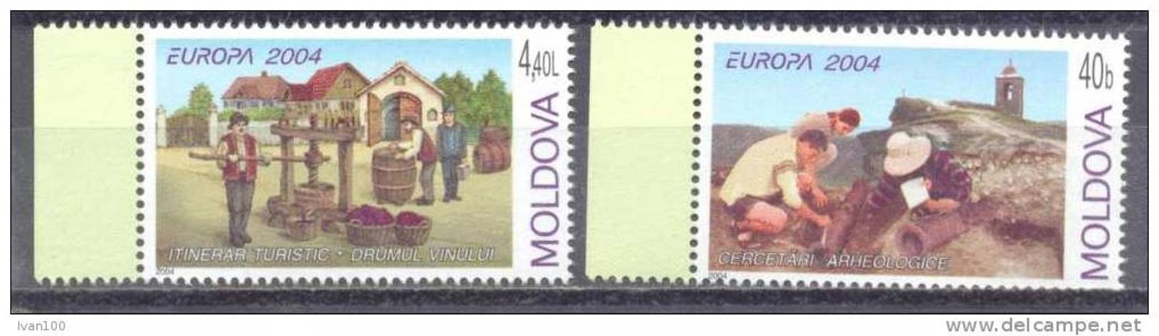 2004. Moldova, Europa 2004, 2v, Mint/** - Moldavie