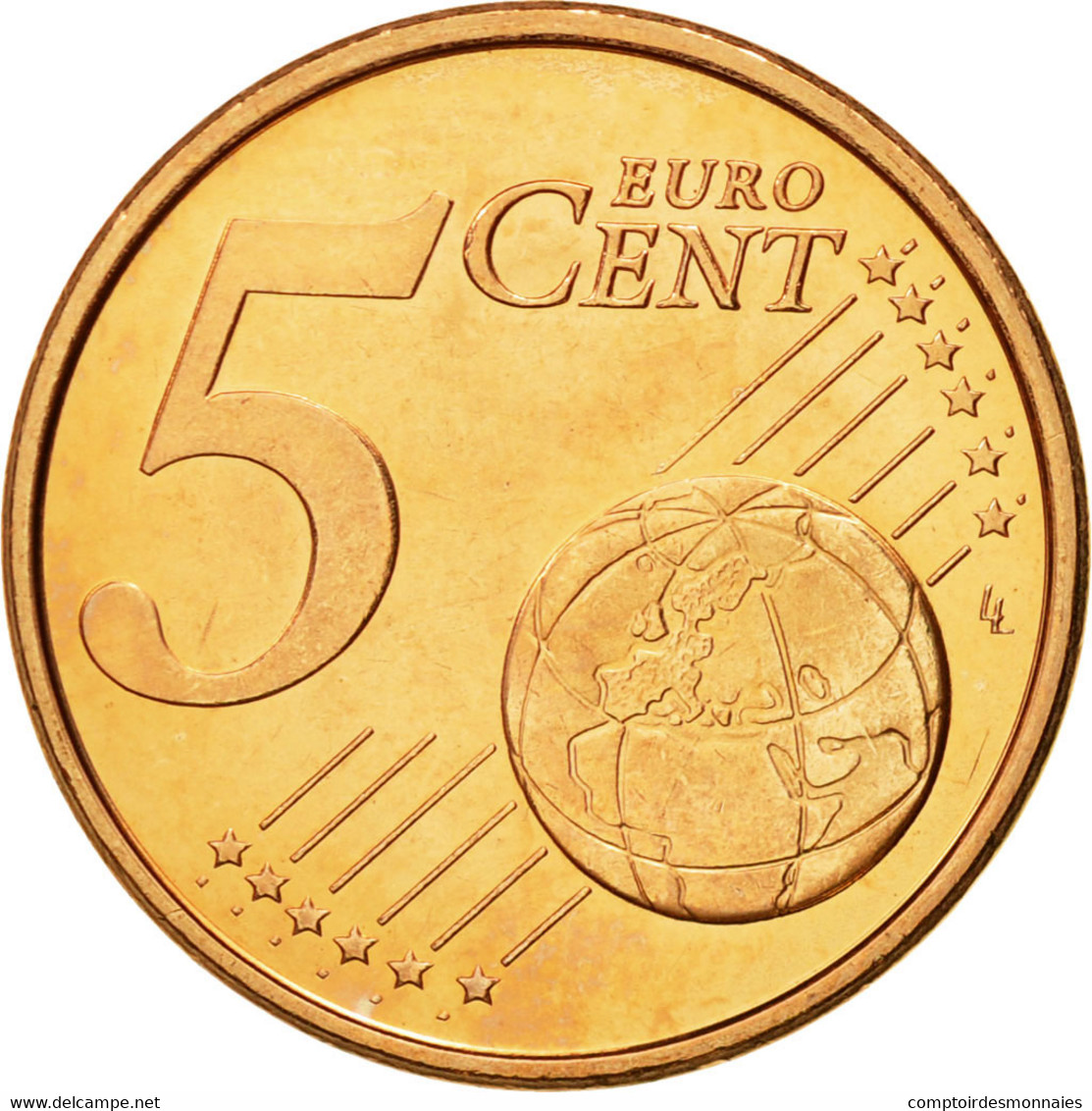 Chypre, 5 Euro Cent, 2009, FDC, Copper Plated Steel, KM:80 - Zypern