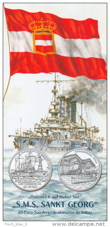 Folder Österreich Auf Hoher See "S.M.S Sankt Georg" 2005 SMS Panzerkreuzer St. New York Österreich Austria Autriche - Livres & Logiciels