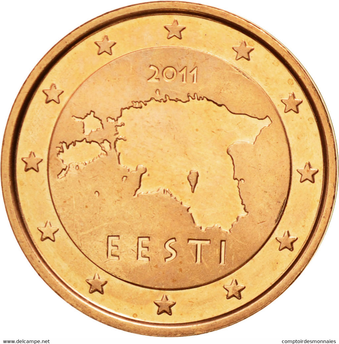 Estonia, 2 Euro Cent, 2011, SPL, Copper Plated Steel, KM:62 - Estland