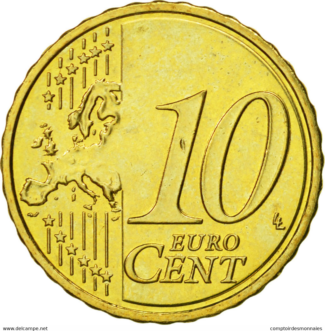 Chypre, 10 Euro Cent, 2009, FDC, Laiton, KM:81 - Cipro