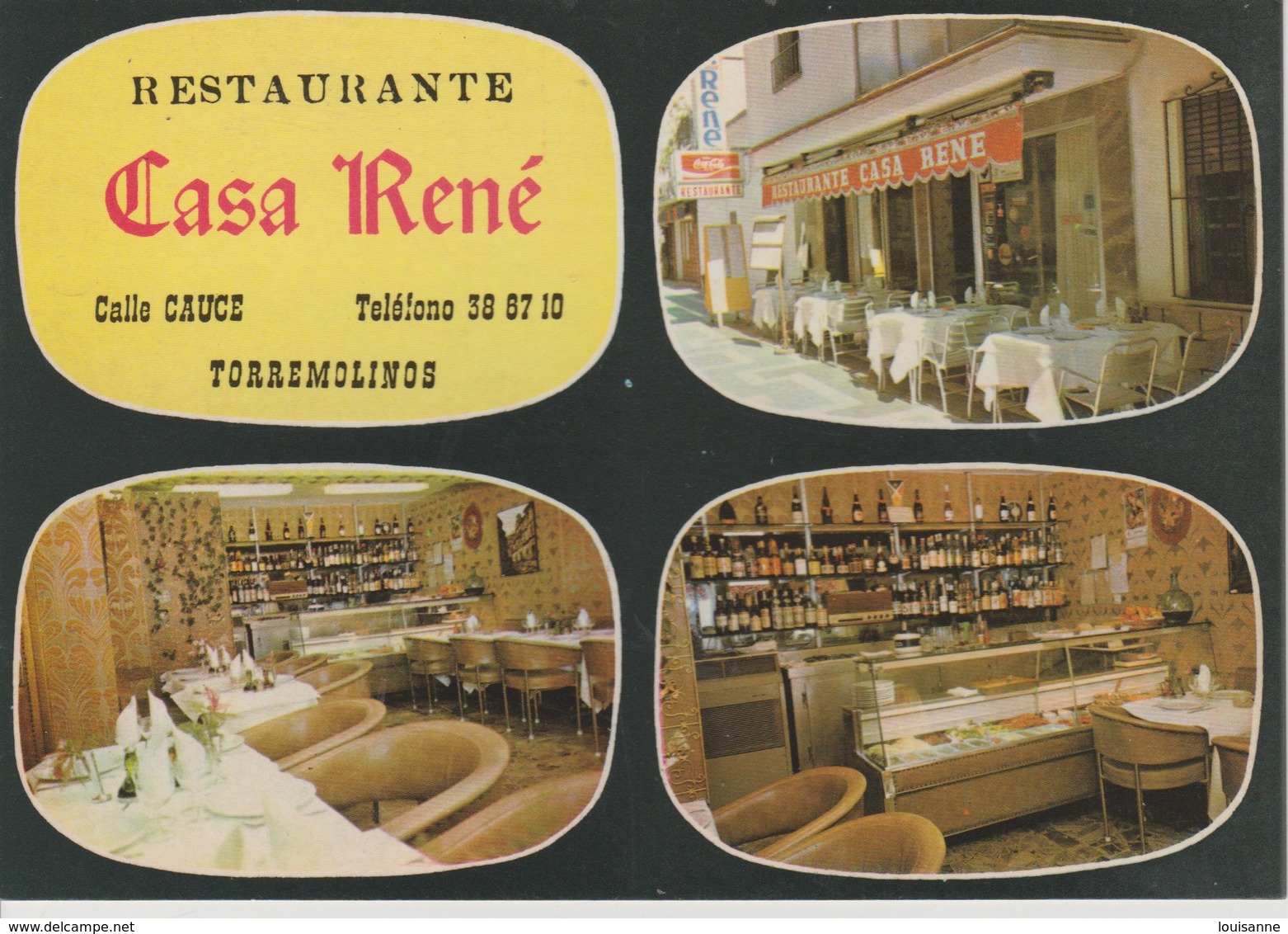 18 / 8 / 185. - RESTAURANTE  CASA  RENÉ  - TORRESMOLINOS  - CPM - Autres & Non Classés