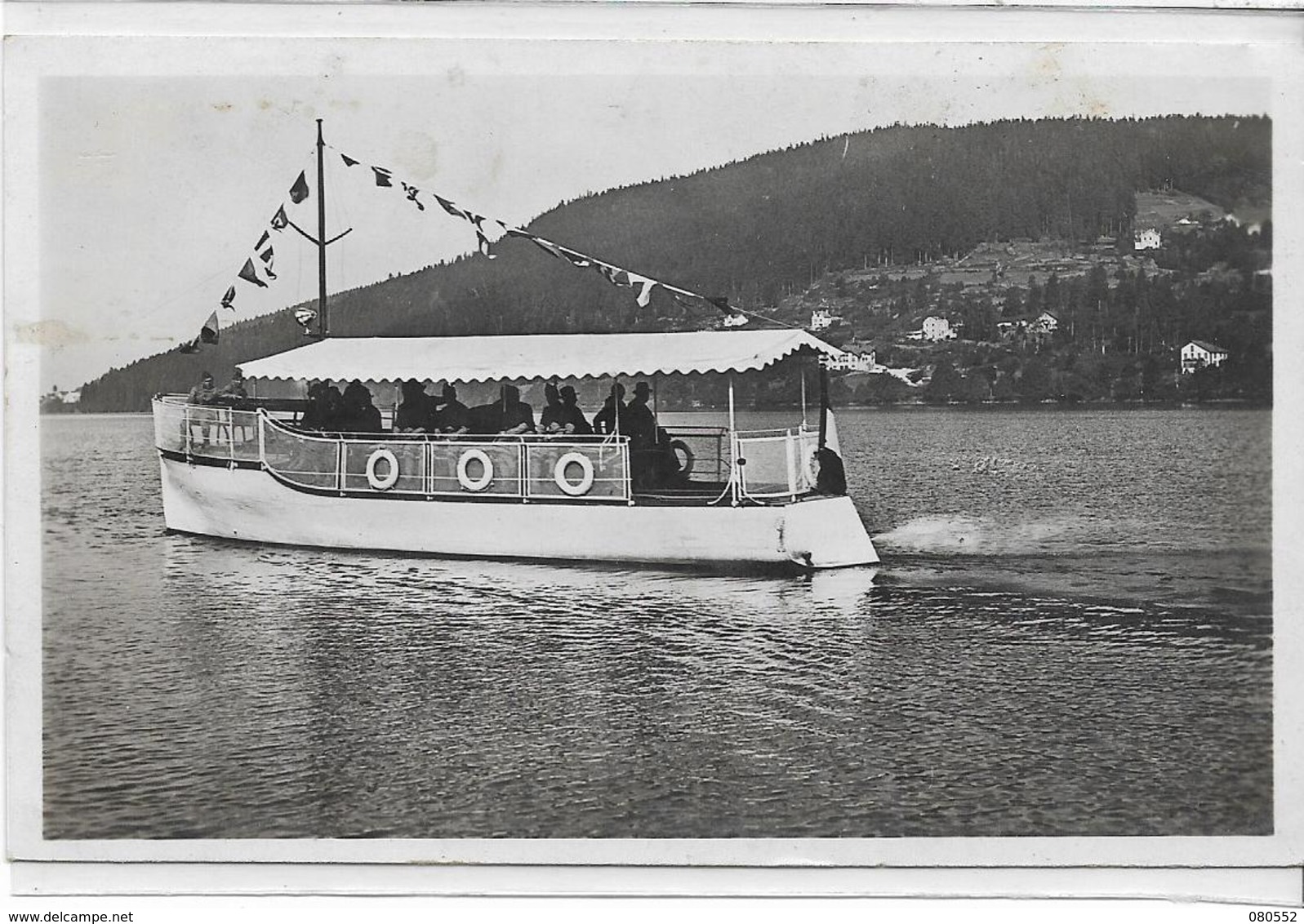 88 GERARDMER . Le Bateau Du Tour Du Lac , édit : La Cigogne , écrite En 1945 état Extra - Gerardmer