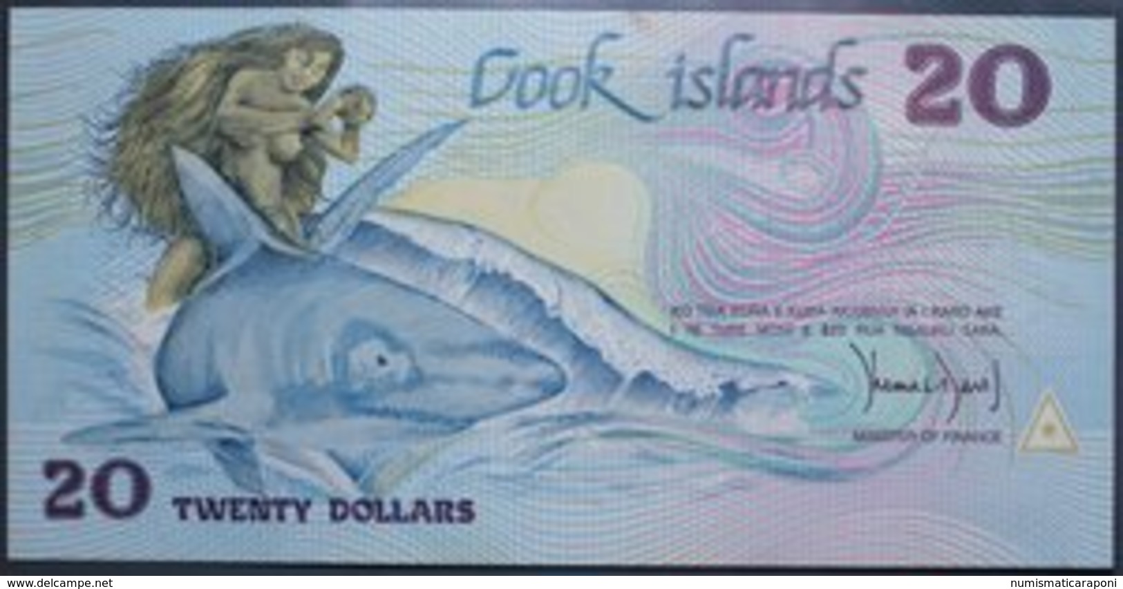 ISOLE COOK 20 DOLLARI 1987 Pick 5  Fds LOTTO 2162 - Isole Cook