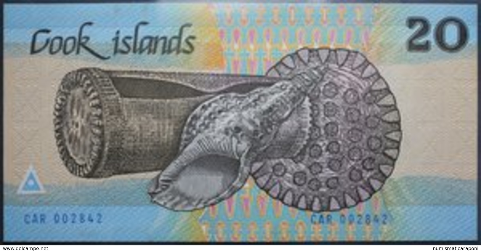 ISOLE COOK 20 DOLLARI 1987 Pick 5  Fds LOTTO 2162 - Cook Islands