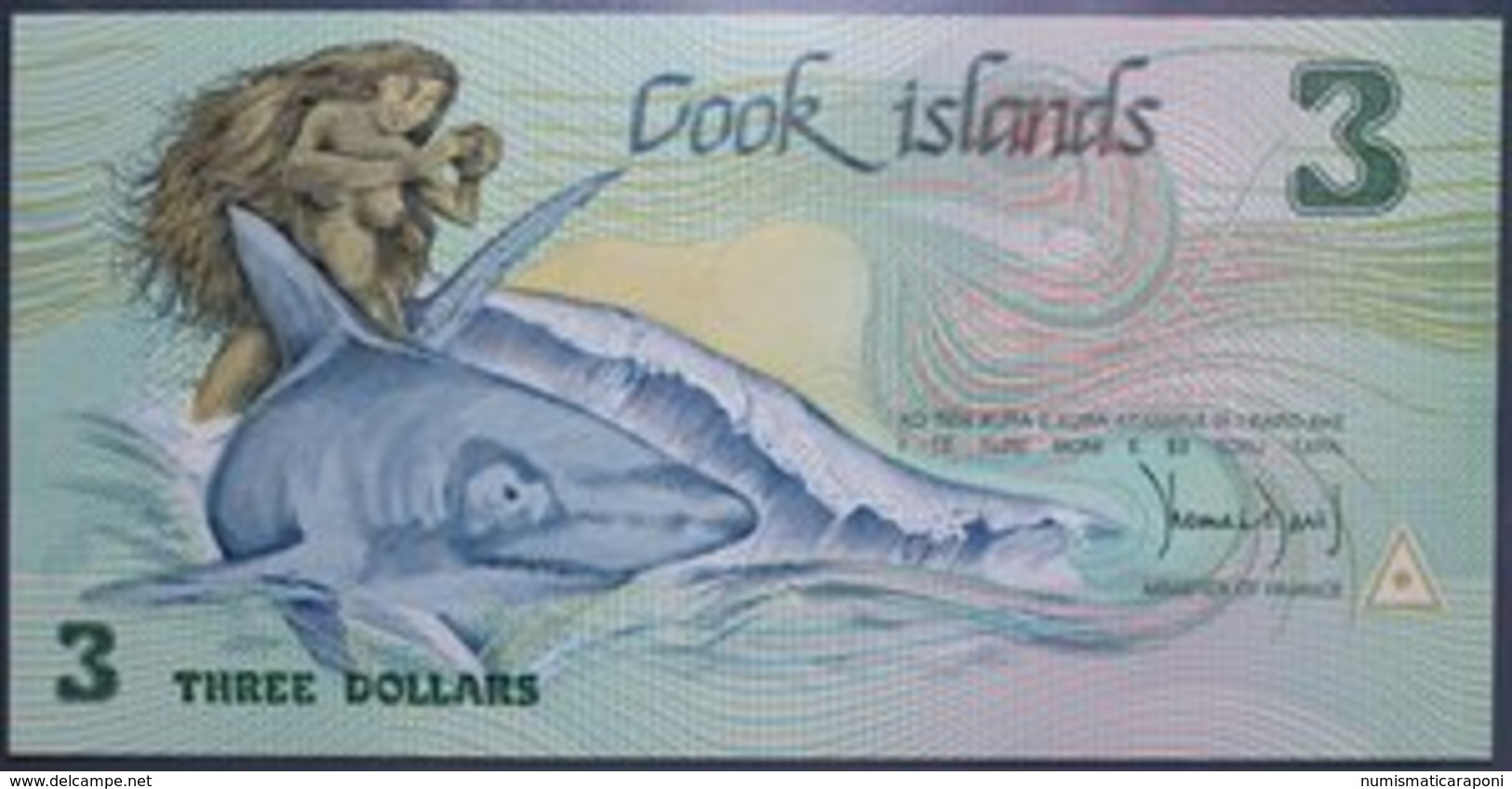 ISOLE COOK 3 DOLLARI 1987 Pick 3  Fds LOTTO 2163 - Isole Cook