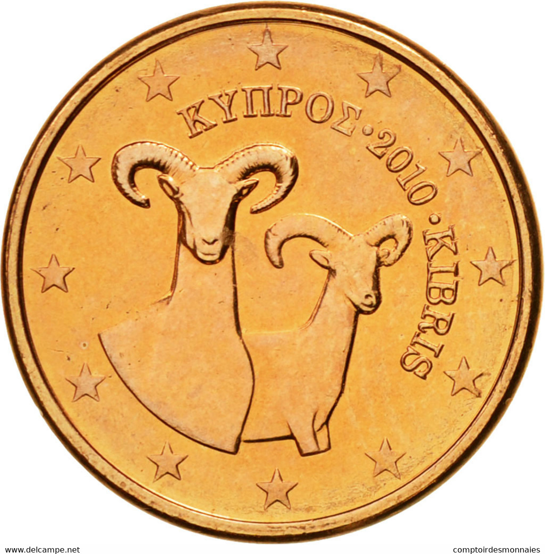 Chypre, Euro Cent, 2010, FDC, Copper Plated Steel, KM:78 - Zypern