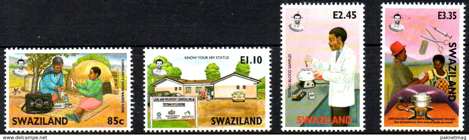 K38- Swaziland 2004 AIDS Awareness. - Swaziland (1968-...)