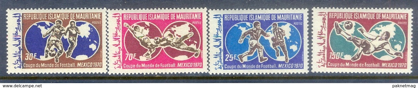 K40- Mauritania 1970. Sport Soccer. Football Mexico 1970. 200 - 1970 – Mexico