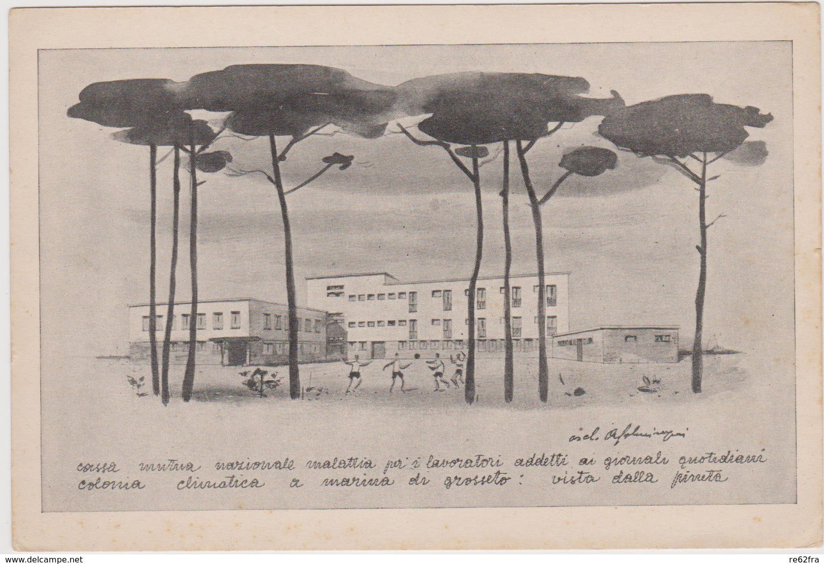 Posa Prima Pietra - Colonia Climatica A Marina Di Grosseto, 22 Novembre 1952 - F.G. - 1952 - Grosseto