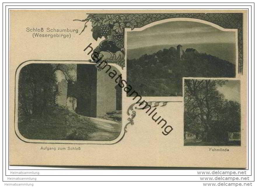 Schloss Burg Schaumburg Ca. 1910 - Rinteln