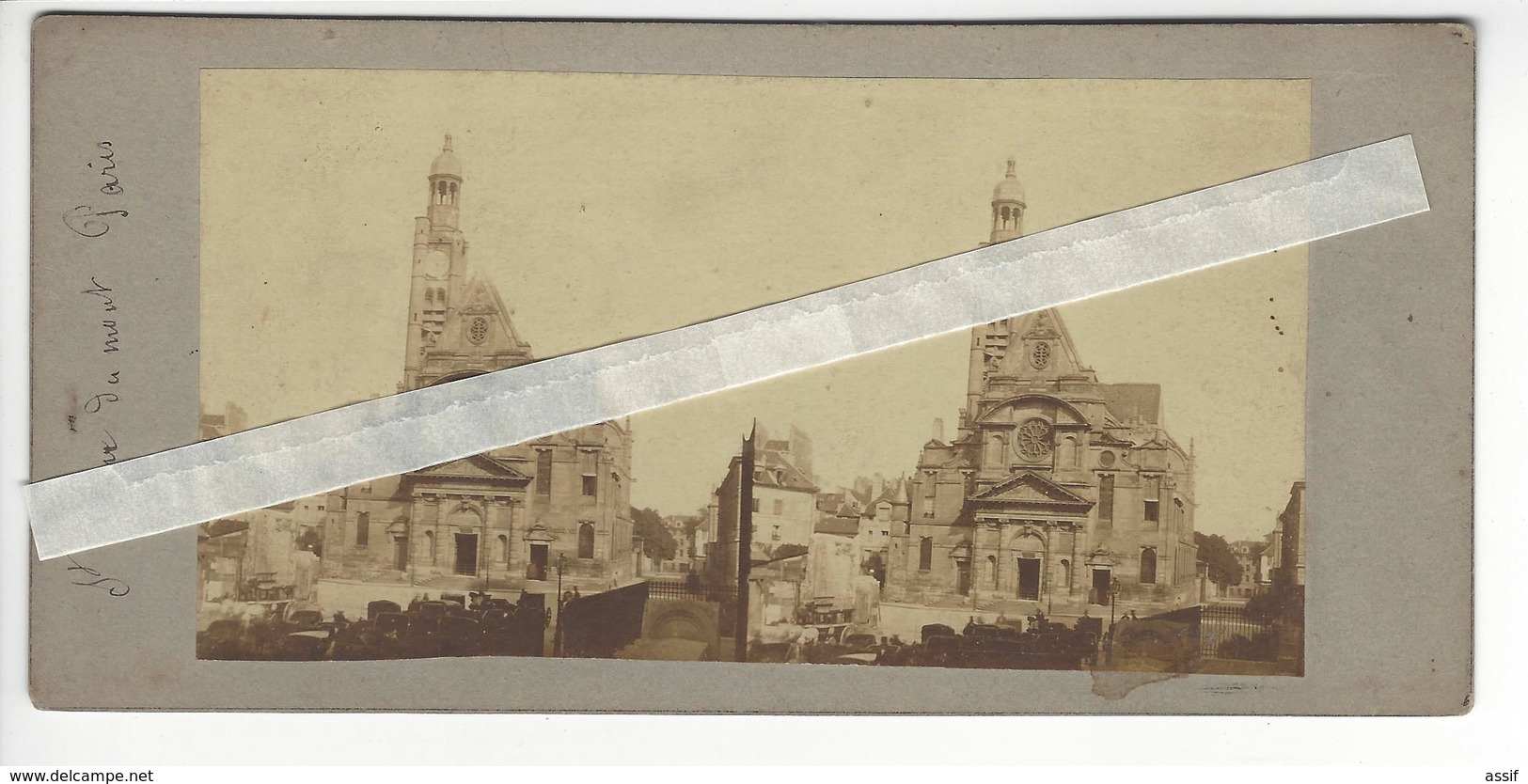 PHOTO STEREO Circa 1850 1860 PARIS /FREE SHIPPING REGISTERED - Fotos Estereoscópicas