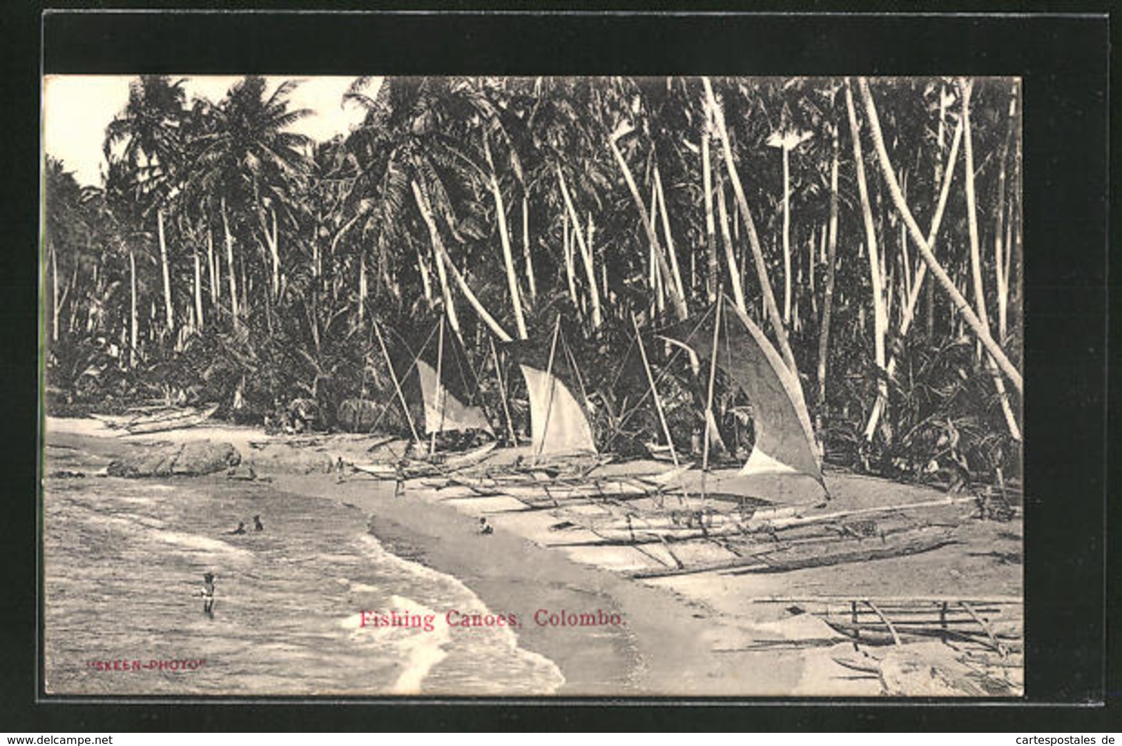 CPA Colombo, Fishing Canoes - Sri Lanka (Ceylon)