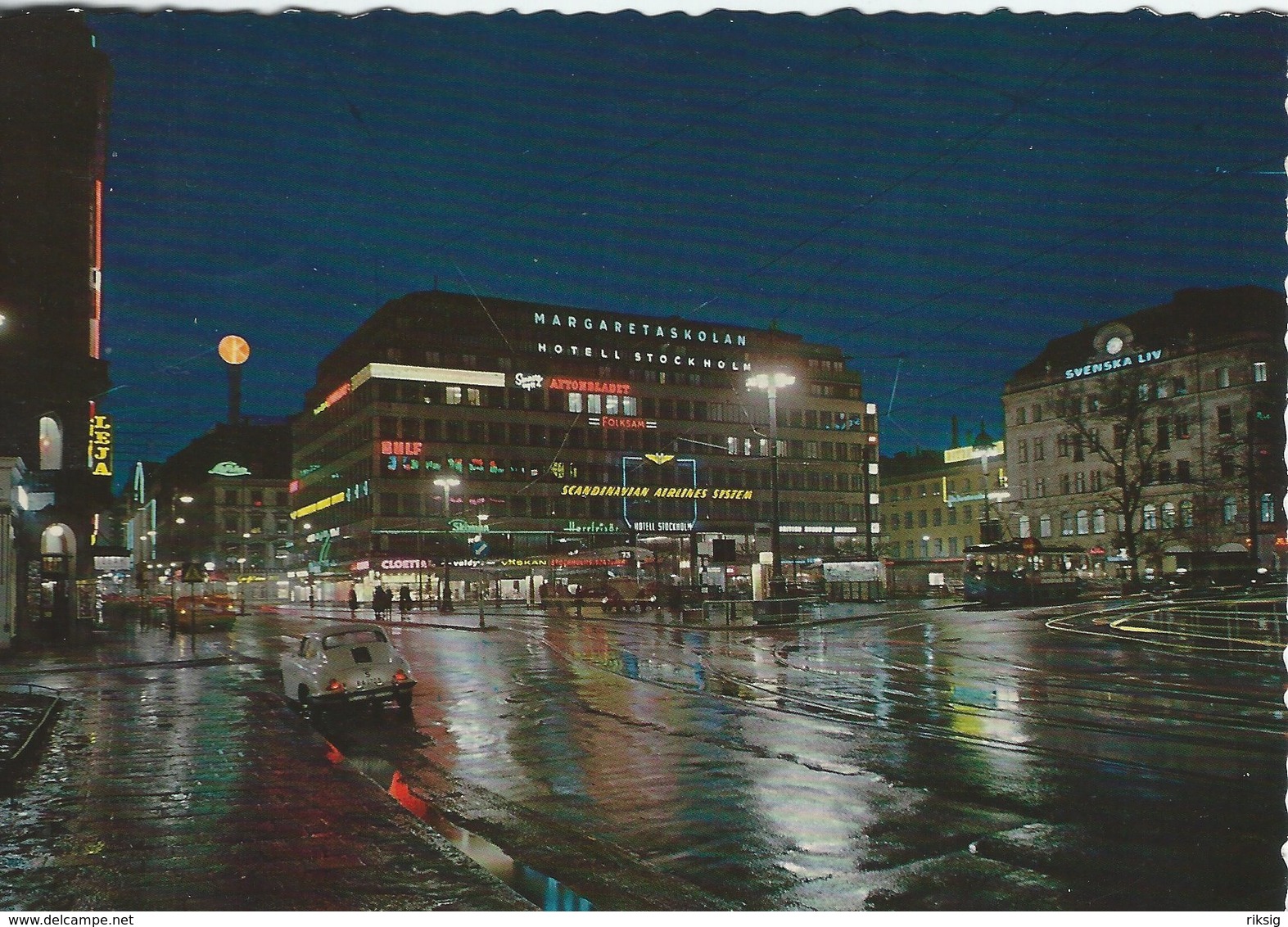 Stockholm Norrmalmstorg. Sweden.   Used In Denmark 1966.  # 07852 - Sweden