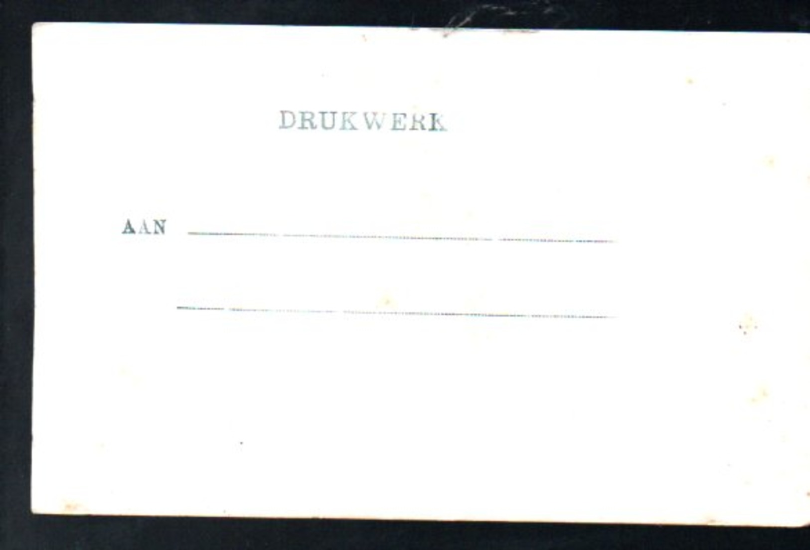 Nederland Postwissel (ALS POSTKAART) ± 1900 (k58-46a) - Timbres (représentations)