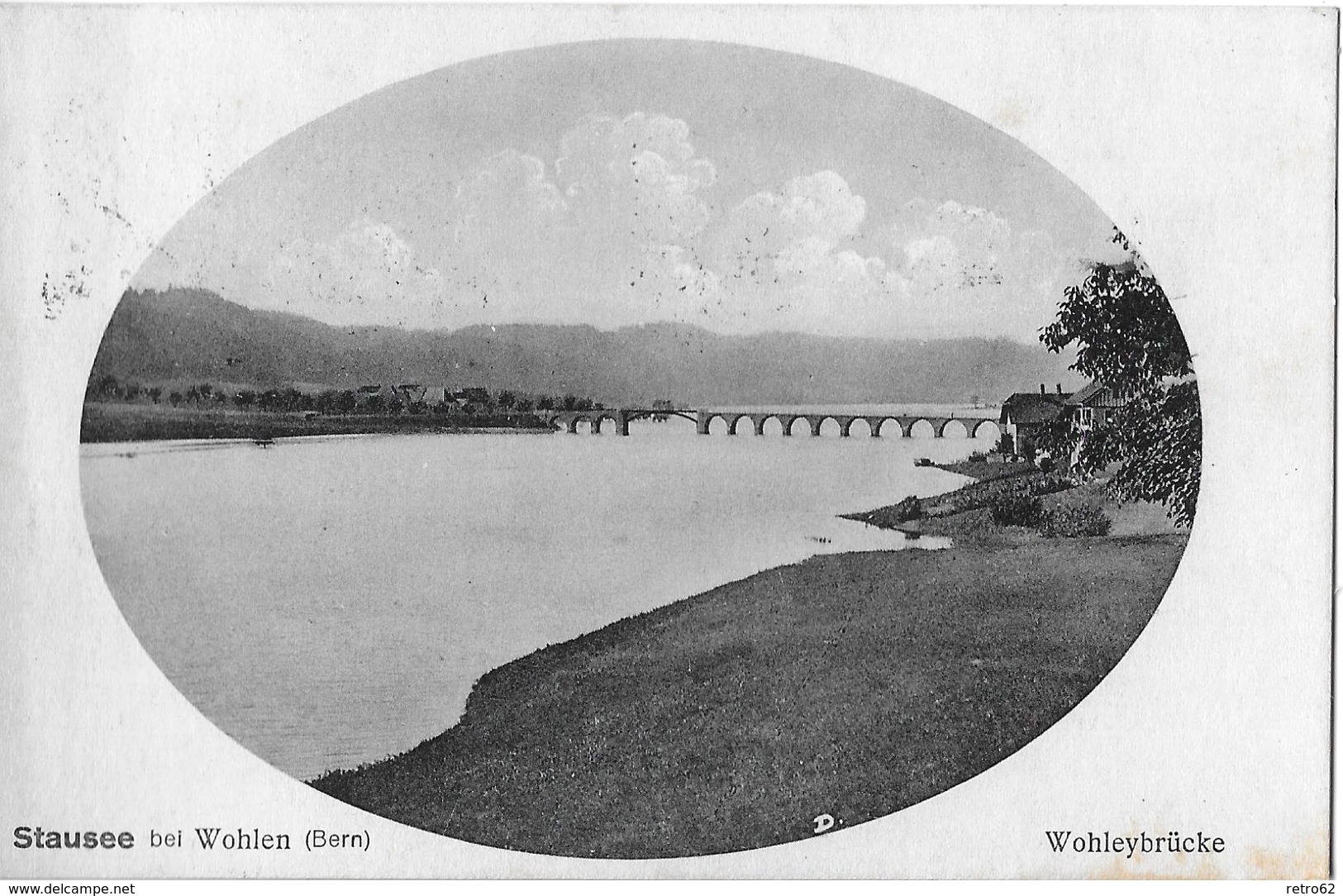 WOHLEN → Stausee Mit Wohleybrücke Anno 1921 - Wohlen Bei Bern