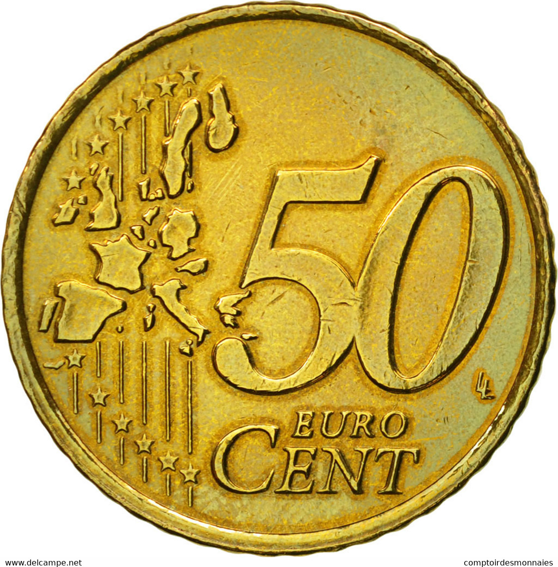 Pays-Bas, 50 Euro Cent, 2000, TTB, Laiton, KM:239 - Paesi Bassi