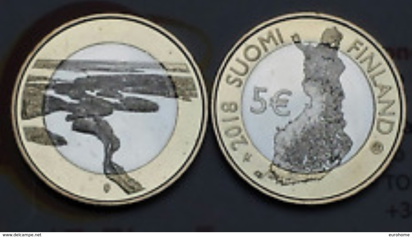 Finland     2018     5 Euro Munt  Landschappen-paysages  Punkaharju  UNC - Finland