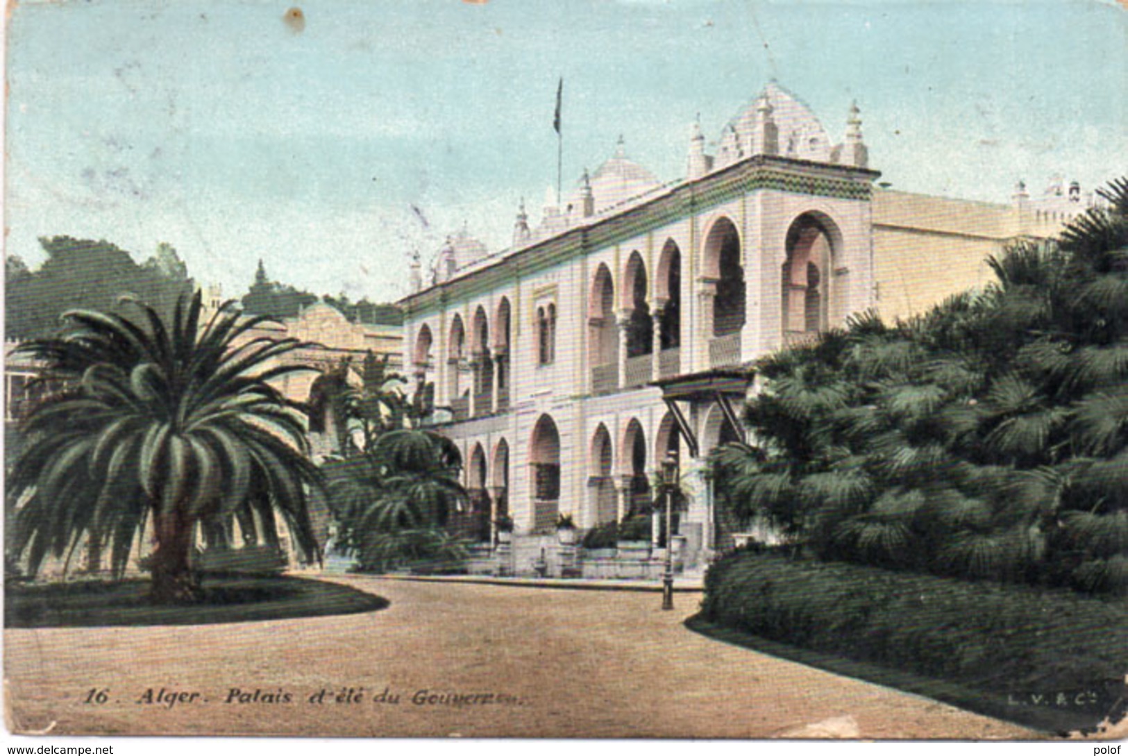 ALGER - Palis D' Eté Du Gouvernement - Cachet Perlé  St Denis En Bugey (Ain)     (108944) - Alger