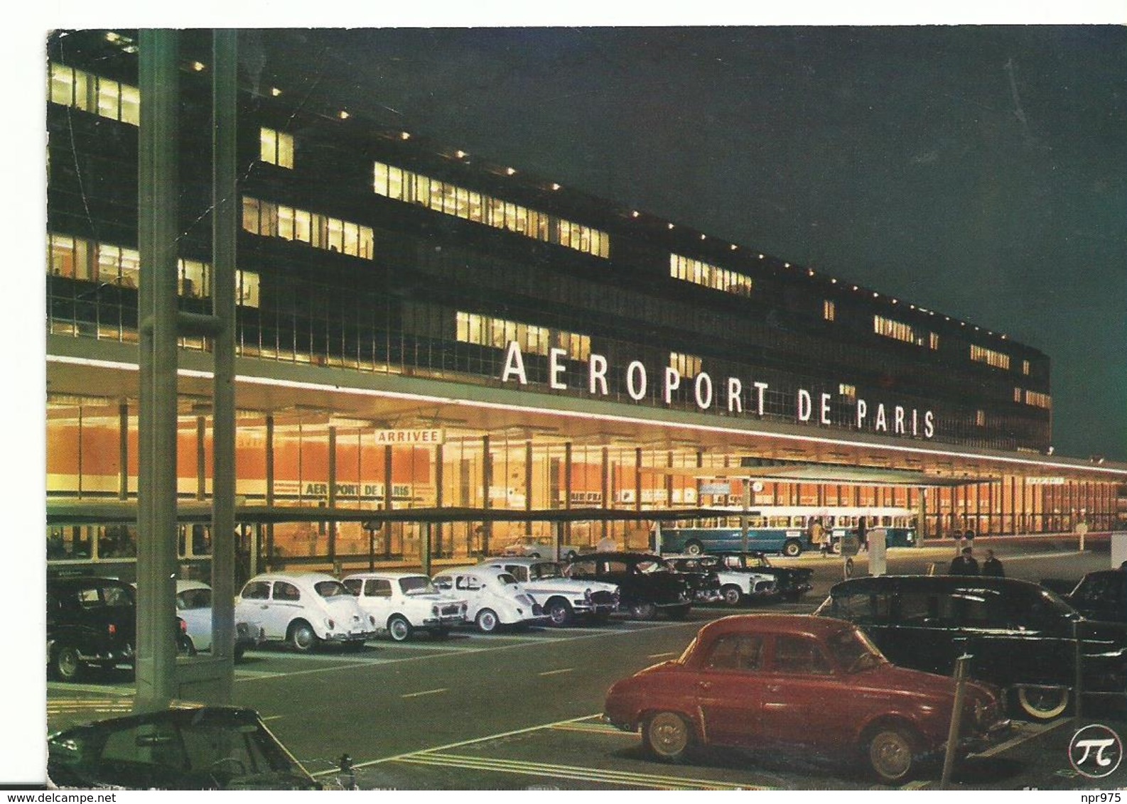 75 Paris  Entrée De L'aérogare  Vieilles Voitures - Aéroports De Paris