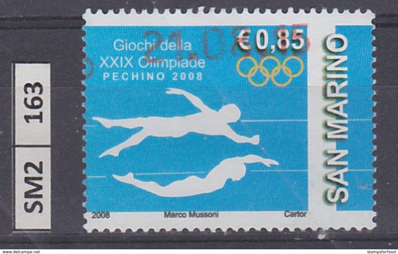 SAN MARINO  2008	Olimpiadi  0,85 Nuovo - Used Stamps