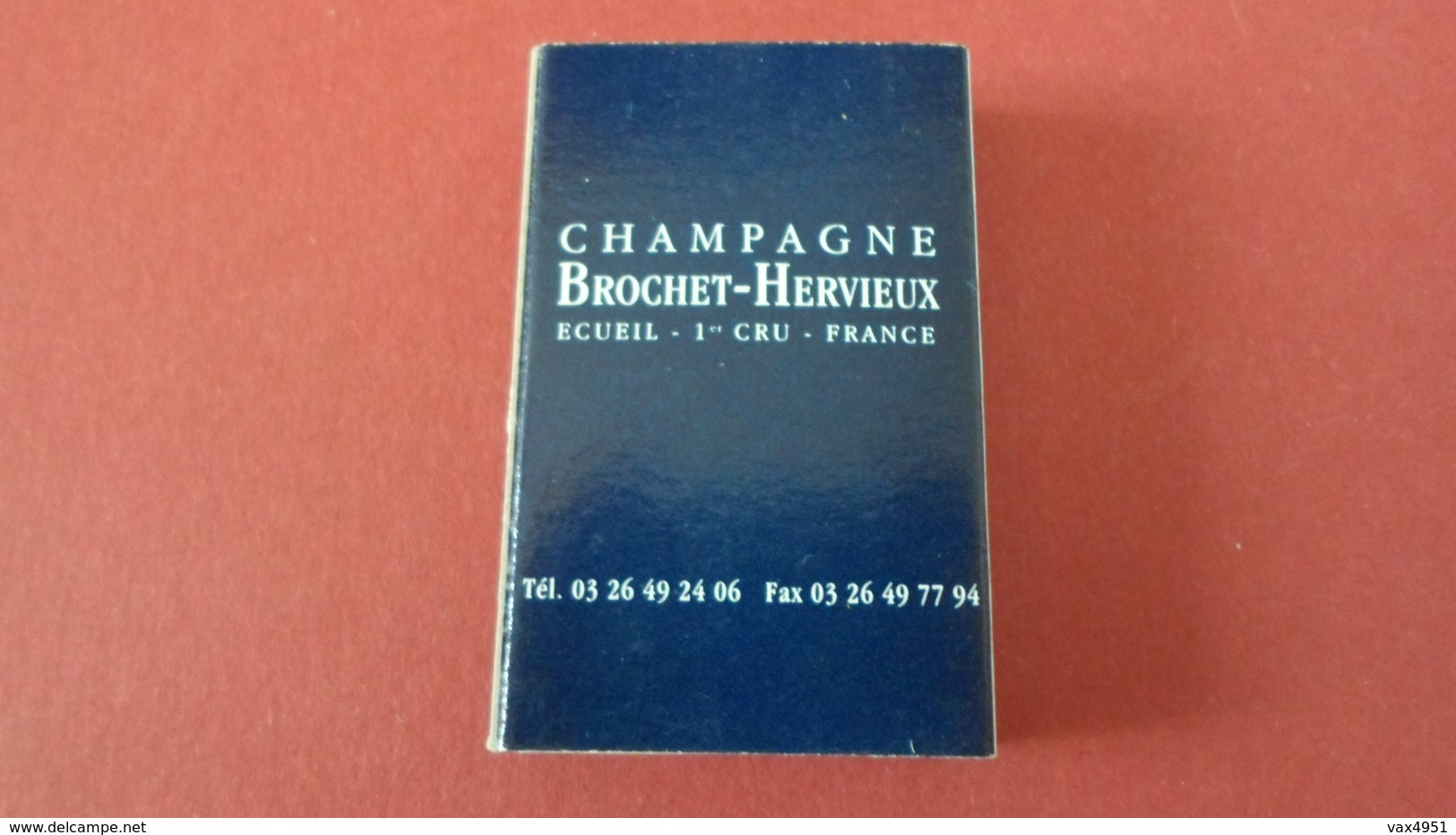 BOITE D ALLUMETTES   CHAMPAGNE BROCHET HERVIEUX  ECUEIL MARNE   ****    A   SAISIR ***** - Boites D'allumettes