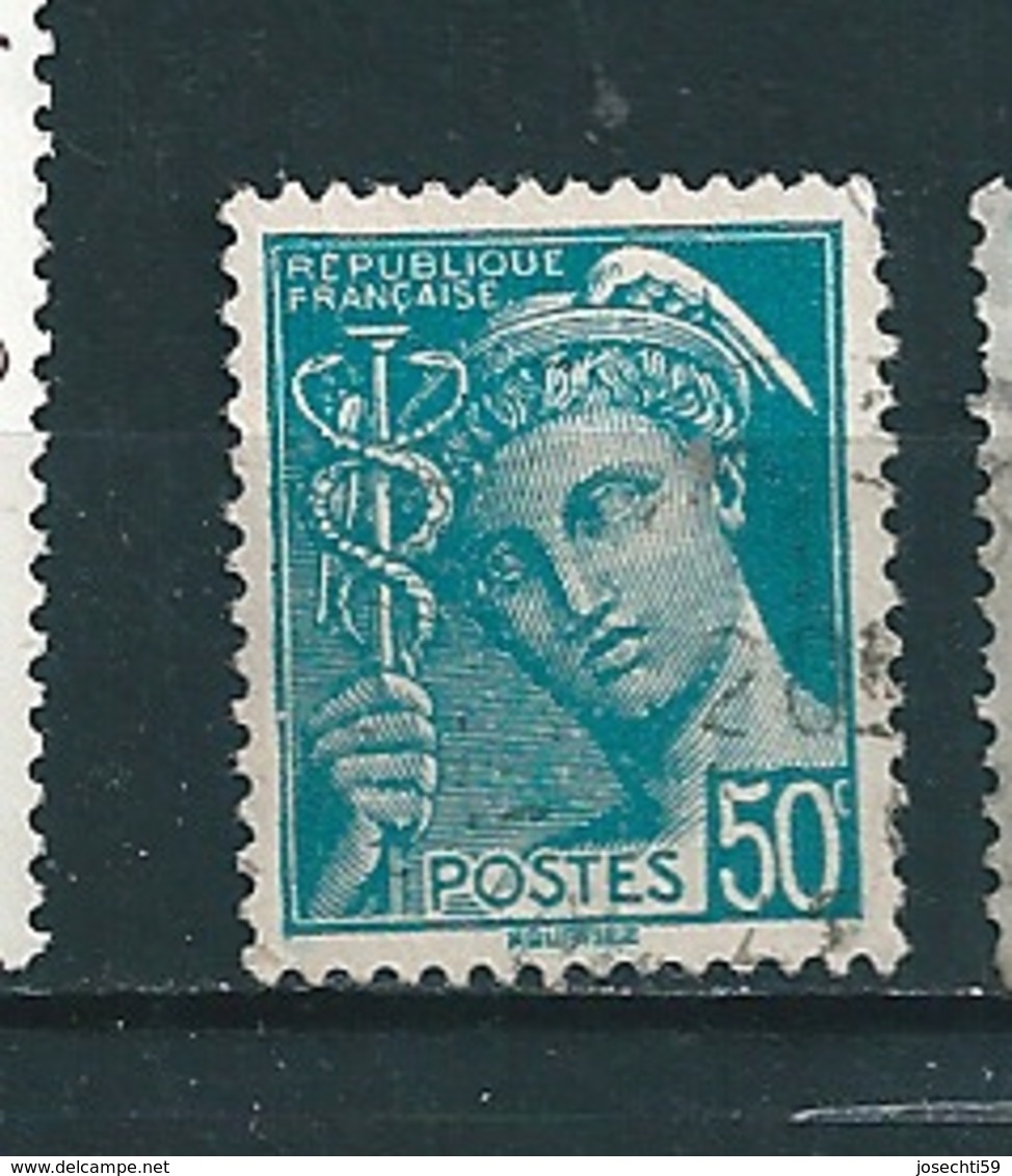 N° 538 Type Mercure Modifié 50 Cts  1938 1941   Timbre France Oblitéré - Oblitérés