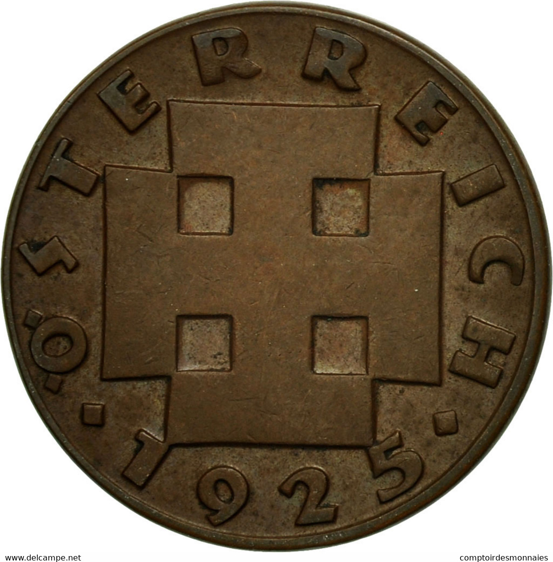 Monnaie, Autriche, 2 Groschen, 1925, SPL, Bronze, KM:2837 - Autriche