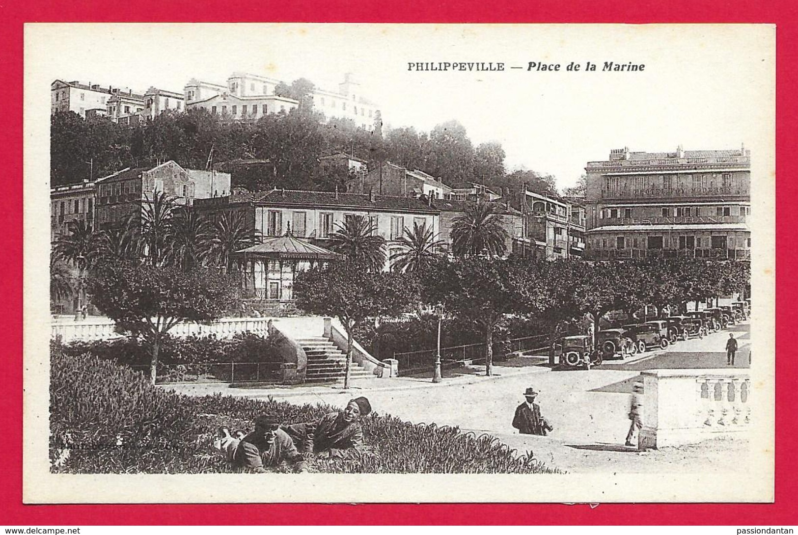 CPA Algérie - Skikda - Philippeville - Place De La Marine - Skikda (Philippeville)