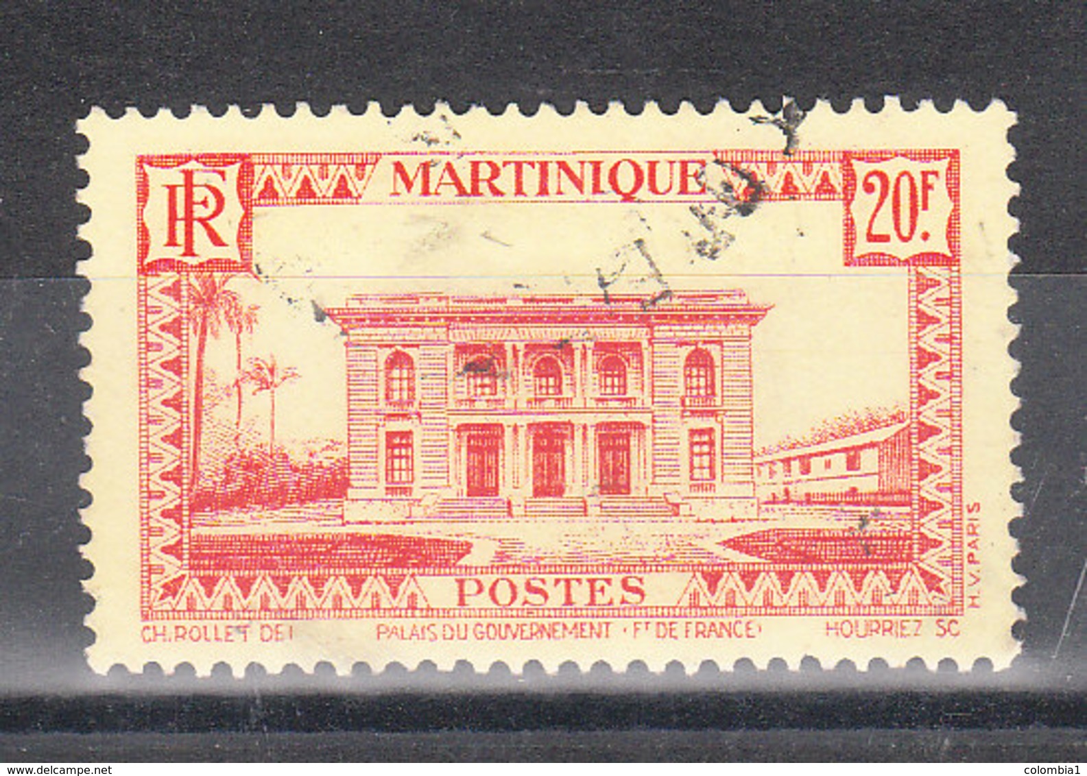 MARTINIQUE YT 154  Oblitéré - Usados