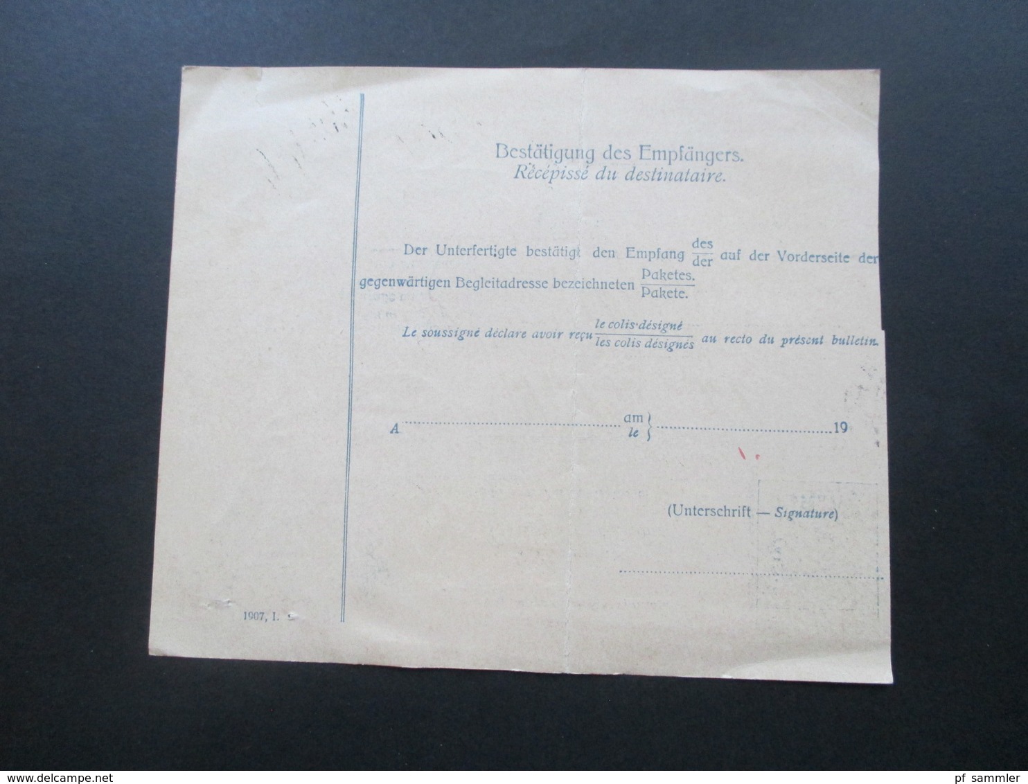 Österreich 1908 Post - Begleitadresse / Colis Postal Prag 2  Nach Glarus Schweiz Mit Grünem Zollstempel! 3 Pakete!! - Briefe U. Dokumente