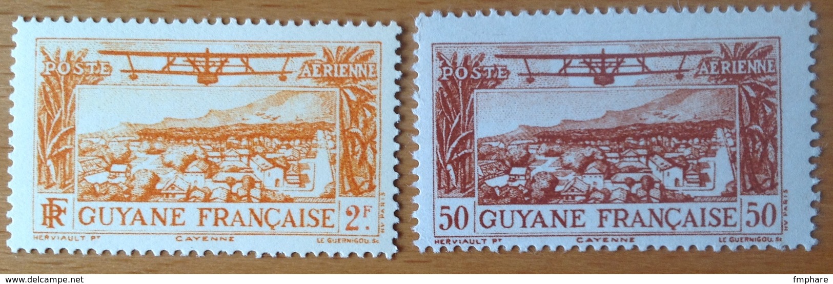 HYDRAVION SEAPLANE AVIATION GUYANE GUYANA PA 14 & PA 20 NEUF** MNH - Airplanes