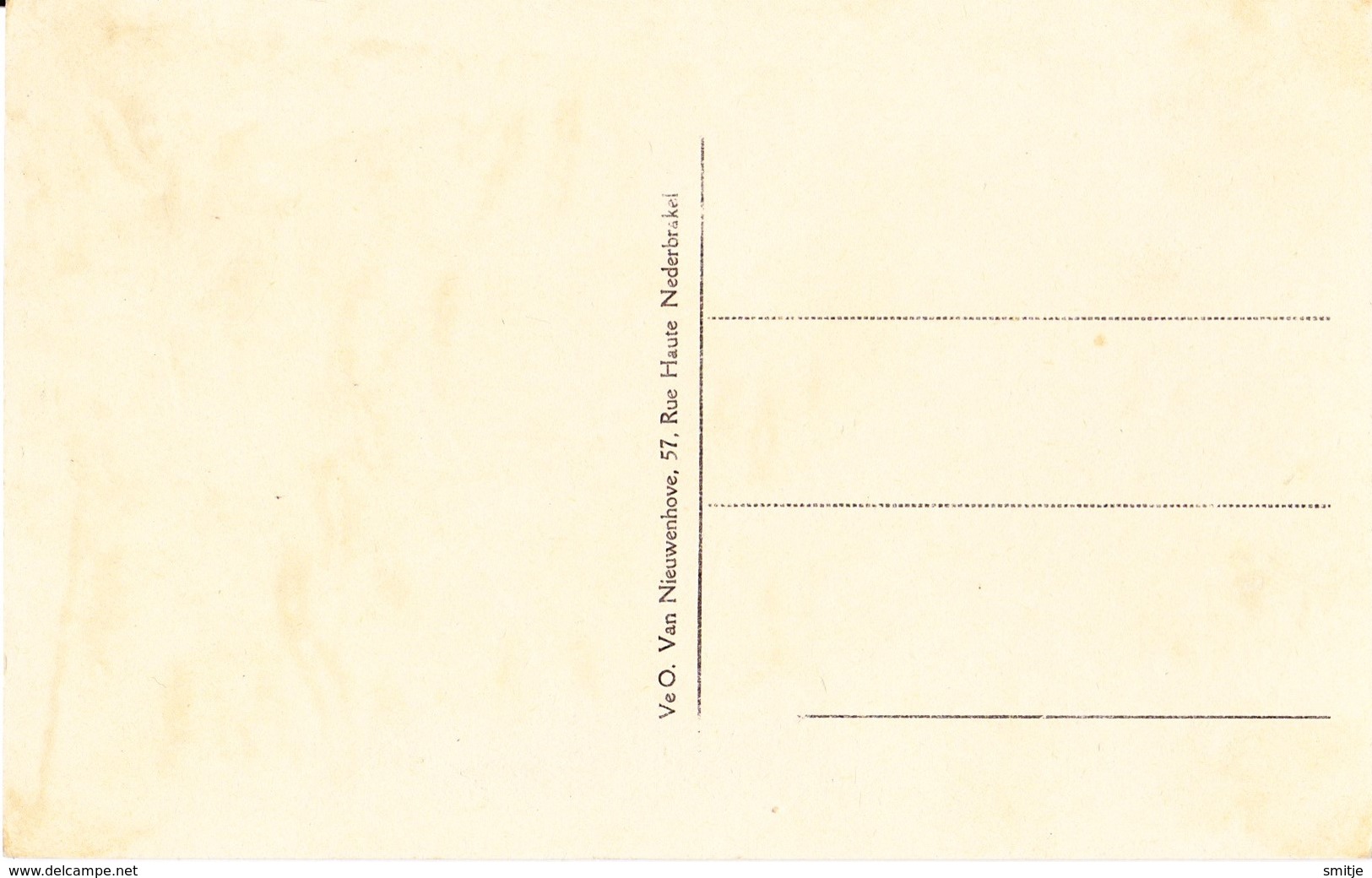 NEDERBRAKEL CA. 1920 ROUTE VERS RENAIX - STEENWEG NAAR RONSE MET CAFÉ EN FIETSER - GEM. BRAKEL - Brakel