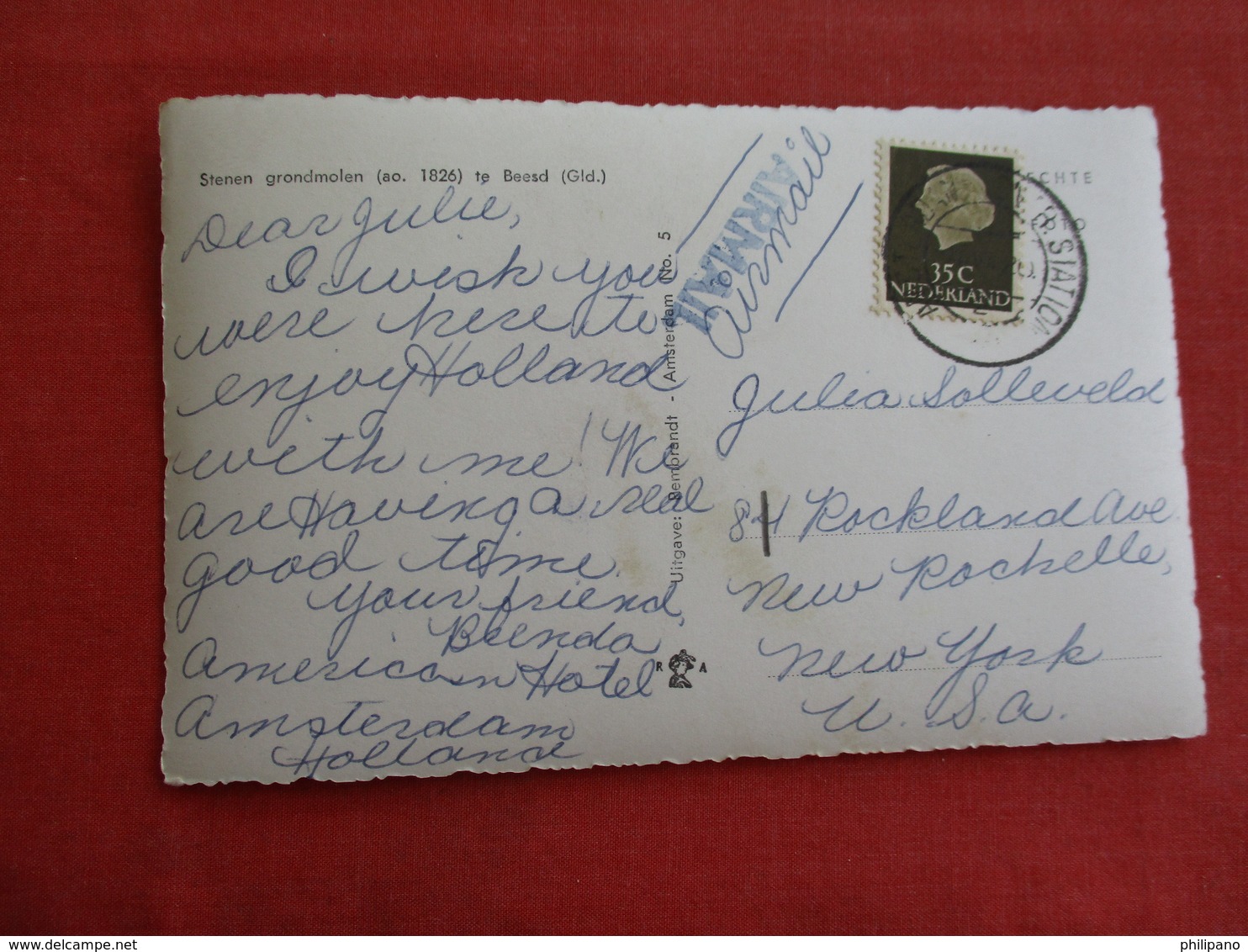 Stenen Grandmolen Netherlands  Stamp & Cancel   Ref 3038 - Other & Unclassified